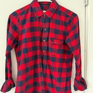 Vintage Abercrombie XS S flannel shirt 100% cotton